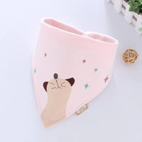 Cotton Cartoon Bandana Feeding Saliva Towel Waterproof Bibs For Baby Burp Accessory Adjustable Button Durable Baby Towels - BIG FRENCHIES