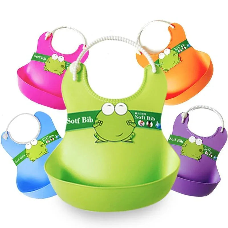 Modern Baby Plastic Bibs Waterproof Lunch Bibs for Boys & Girls Infants Silicone Feeding Baby Saliva Waterproof Aprons for Baby - BIG FRENCHIES