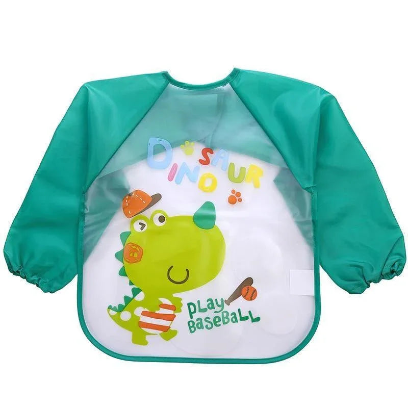 Waterproof Long Sleeve Girl Bibs Kids Burp Cloth Feeding Bib with Pocket Bib For Kids - BIG FRENCHIES