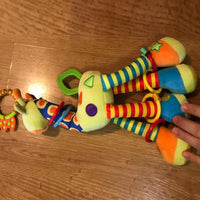 Modern Baby Development Giraffe Animal Hand Bells Rattles Handle Toys Stroller Hanging Teether Baby Toys For Kids - BIG FRENCHIES