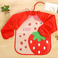 Waterproof Long Sleeve Girl Bibs Kids Burp Cloth Feeding Bib with Pocket Bib For Kids - BIG FRENCHIES
