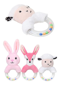 Modern Luxury Baby Rattle Toys Rabbit Plush Baby Cartoon Bed Toys for Newborn Educational Toy Rabbit Bear Hand Bells For Kids and Baby - BIG FRENCHIES