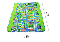 Town City Traffic Baby Crawling Mat Foam Climbing Pad Green Road Children's Play Mat Carpet For Kids and Boys Rooms - BIG FRENCHIES