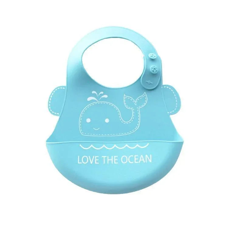 Bibs Waterproof Silicone Feeding Baby Saliva Towel Newborn Cartoon Aprons Baby Bibs Adjustable - BIG FRENCHIES