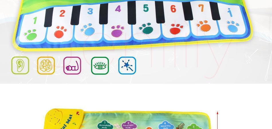 Baby Piano Mats Music Carpets Animal Barking Pad to Play Baby Toys Learning Musical Instrument Toys for Children Kids - BIG FRENCHIES