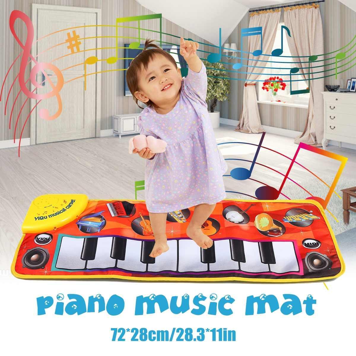 Kids Baby Early Education Music Piano Keyboard Carpet Musical Mat Touch Play Safety Learn Singing Toy For Kids - BIG FRENCHIES