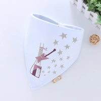 Cotton Cartoon Bandana Feeding Saliva Towel Waterproof Bibs For Baby Burp Accessory Adjustable Button Durable Baby Towels - BIG FRENCHIES
