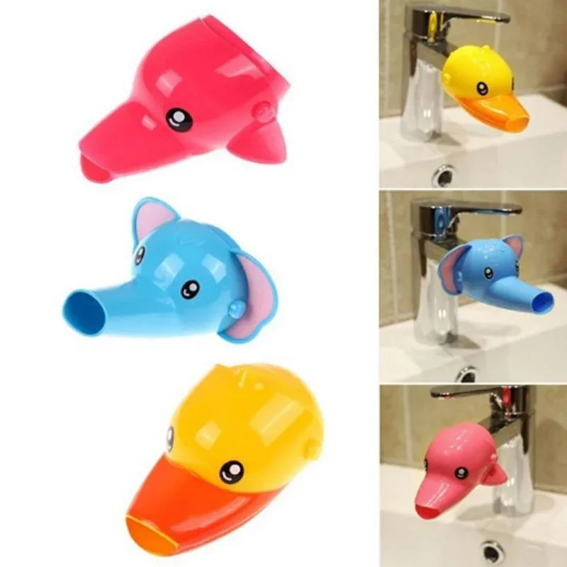 Modern Happy Fun Animals Faucet Extender For Bathroom Baby Tubs Kids Hand Washing Bathroom Sink Accessories - BIG FRENCHIES