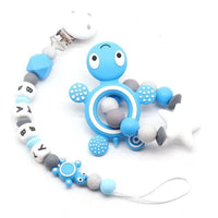 Modern Handmade Pacifier Clips Holder Chain Teething Silicone Pacifier Chains Holder For Baby For Pacifier - BIG FRENCHIES