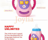Baby Simulation Milk Bottle Toy LED Flashing Baby Bottle With Sound and Light Toys For Baby - BIG FRENCHIES