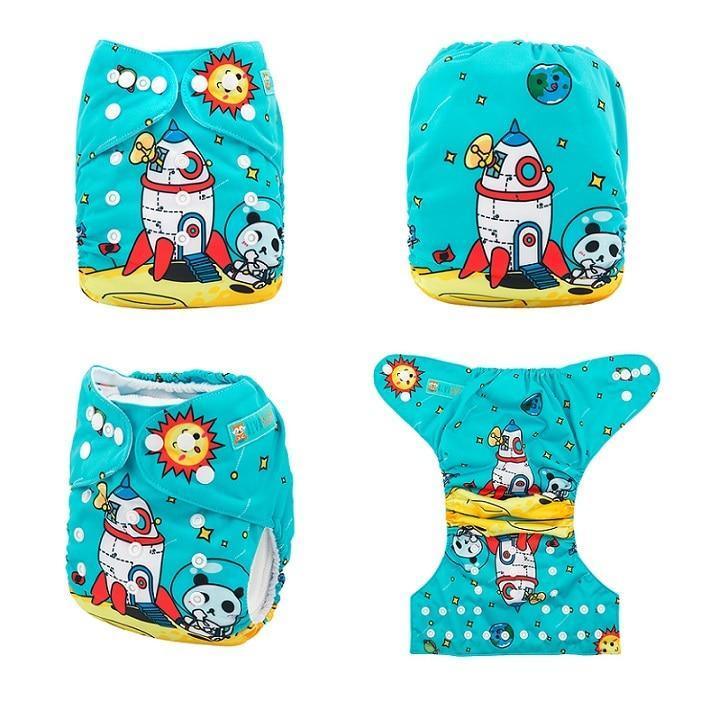 Most Popular Digital Position Baby Cloth Diaper with Microfiber Insert In Modern Printed Design For Baby Boys and Baby Girls KIds - BIG FRENCHIES