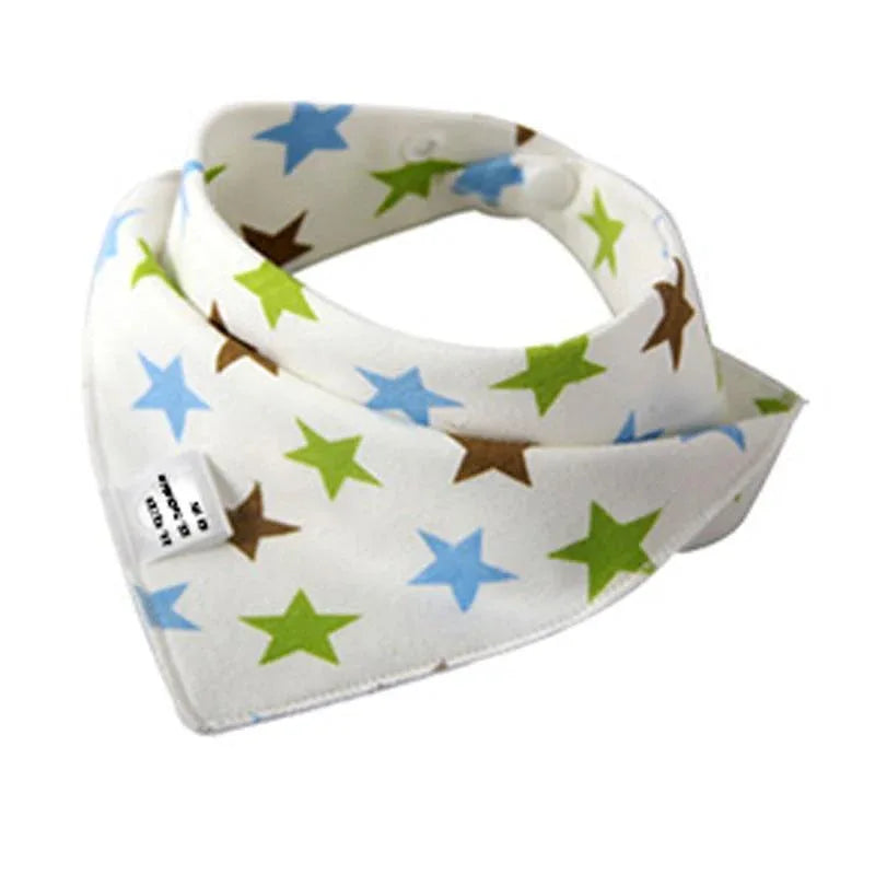 Cute Breathable Bibs Baby Feeding Cartoon Printing Super Absorbent Triangle Scarf Bib Cotton For Newborn Infant Girls And Boys - BIG FRENCHIES