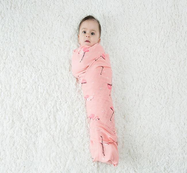 Newborn Swaddle Baby Multi-use Bamboo Cotton Blanket Infant Newborn Baby Wrap Blanket For Girls And Boys - BIG FRENCHIES
