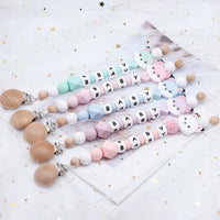 Modern Handmade Pacifier Personalize Silicone Beads Binky Clip Pacifier Chain Chew Baby Teether Toys For Baby - BIG FRENCHIES