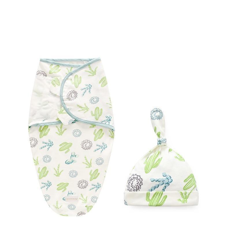 Baby Swaddle Blanket With Cap For Newborn Wrap Cotton Swaddling Bag Baby Envelope Sleep sack Blanket . - BIG FRENCHIES