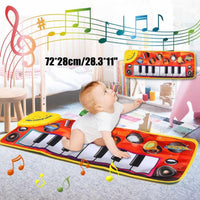 Kids Baby Early Education Music Piano Keyboard Carpet Musical Mat Touch Play Safety Learn Singing Toy For Kids - BIG FRENCHIES