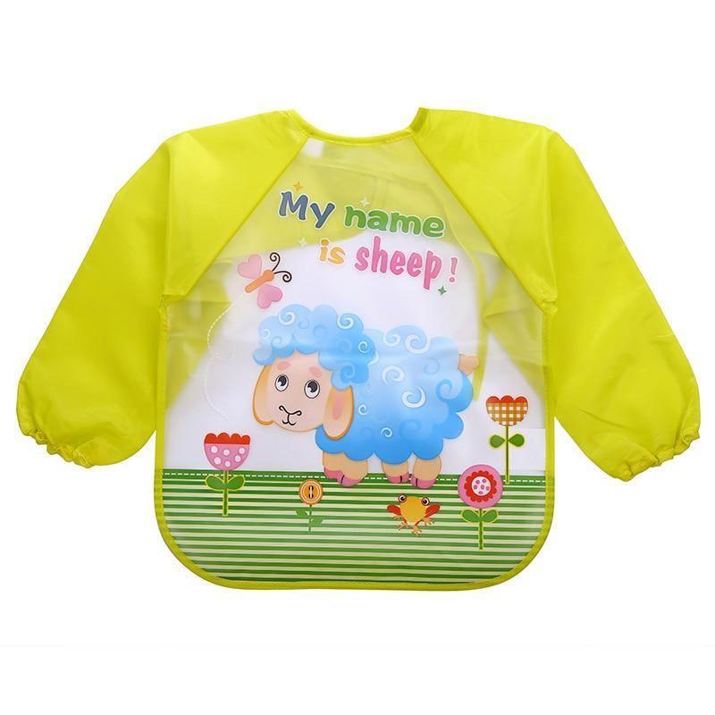 Waterproof Long Sleeve Girl Bibs Kids Burp Cloth Feeding Bib with Pocket Bib For Kids - BIG FRENCHIES