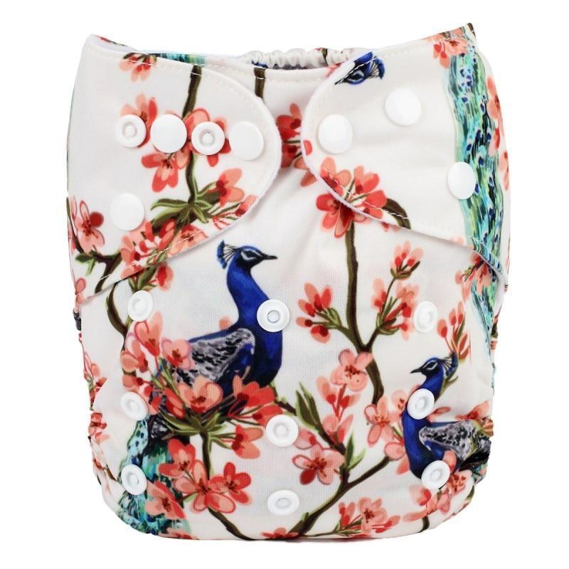 Baby Pocket Cloth Diaper Nappy Reusable Adjustable Washable No Inserts Nappie For Baby In Modern Printed Style - BIG FRENCHIES