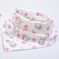 Cute Breathable Bibs Baby Feeding Cartoon Printing Super Absorbent Triangle Scarf Bib Cotton For Newborn Infant Girls And Boys - BIG FRENCHIES