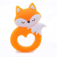 BPA Free Food Grade Silicone Teethers Cartoon Animals Shape Pacifier Clips, Accessories Baby Teething 1pc - BIG FRENCHIES
