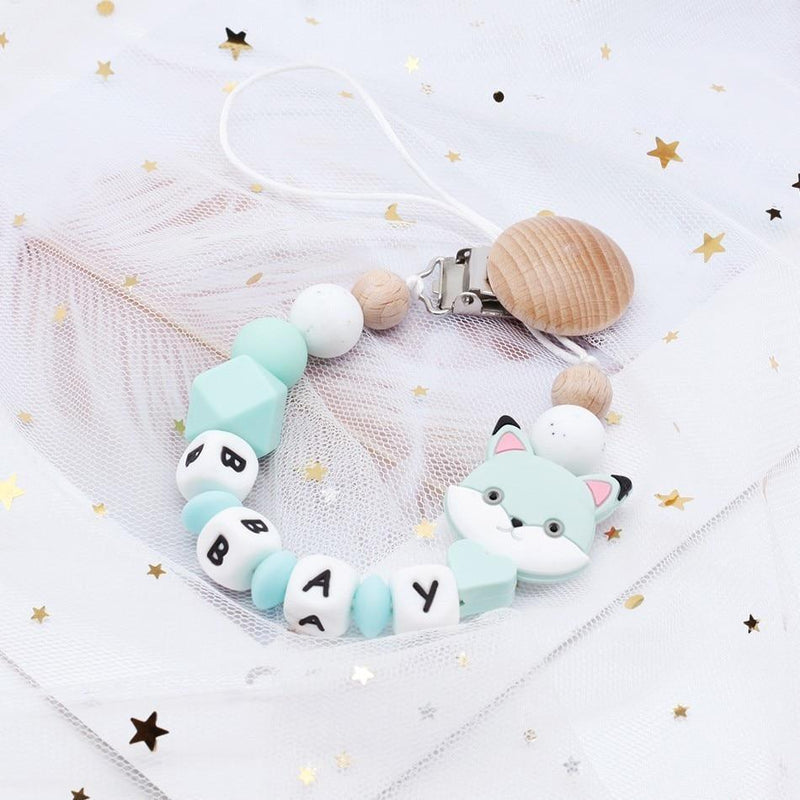 Modern Handmade Pacifier Personalize Silicone Beads Binky Clip Pacifier Chain Chew Baby Teether Toys For Baby - BIG FRENCHIES