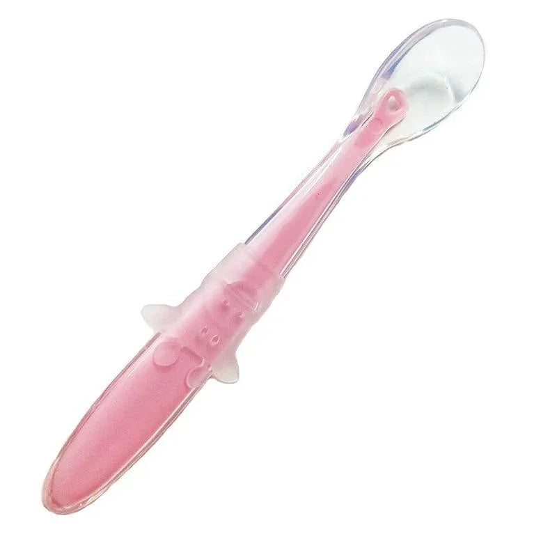 Baby Full Silicone Soft Training Spoon Children Tableware Perfect Gift For Parents Baby Boys Or Girls Unique Design - BIG FRENCHIES