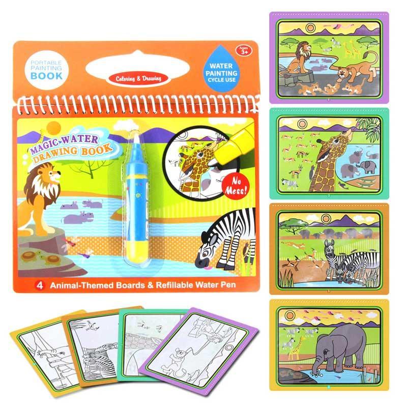 Magic Water Drawing Books Coloring Books Doodle & Magic Pen Painting Drawing Board Children Painting Toys Birthday Gifts - BIG FRENCHIES
