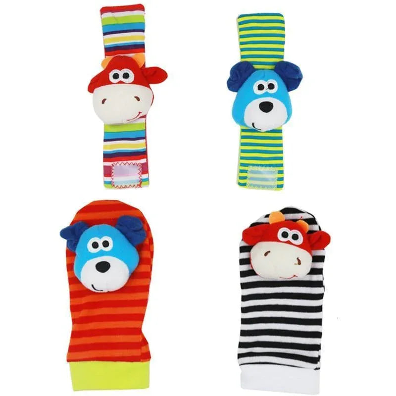 Colorful Wrist Rattles Infant Baby Kids Socks Rattle Toys Foot Socks Educational Toy High Quality Babies Gift - BIG FRENCHIES