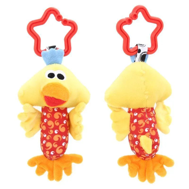 Colorful Baby Kids Rattle Toys Cartoon Animal Plush Hand Bell Baby Stroller Crib Hanging Rattles For Infant Baby Toys - BIG FRENCHIES