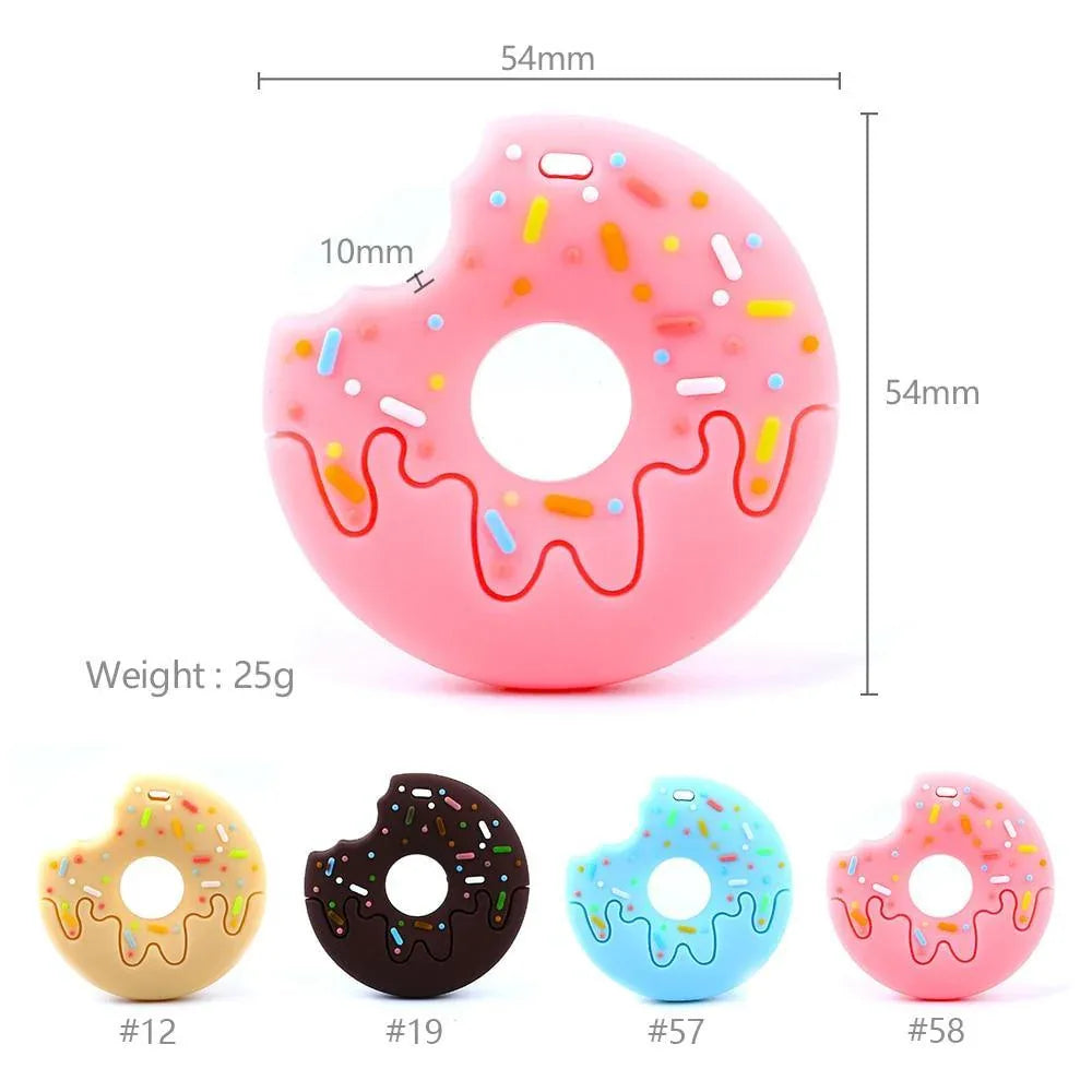 Gingerbread Man Raccoon Donut Silicone Teether Latex Free Teething Toy Baby Gift Food Grade Silicone - BIG FRENCHIES