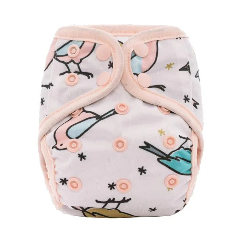Newborn Pocket Diaper Cloth Diapers Bamboo Charcoal Inner Waterproof PUL Outer Double Gussets Nappies for Baby - BIG FRENCHIES