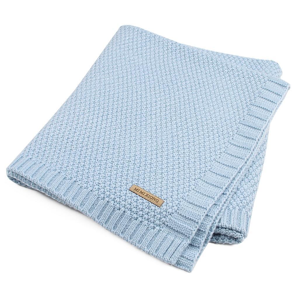 Baby Blanket Knitted Newborn Swaddle Wrap Blankets Super Soft Toddler Infant Bedding Quilt For Bed Sofa Basket Stroller - BIG FRENCHIES