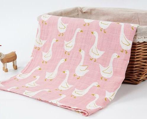 Baby Blankets Newborn Soft Organic Cotton Baby Blanket Muslin Swaddle Wrap Feeding Burp Cloth - BIG FRENCHIES