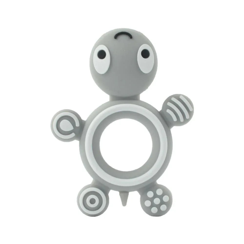 Baby Teethers Cartoon Animal Baby Teething Toy Penguin Silicone Teether Unicorn Pendant Raccoon Accessories - BIG FRENCHIES