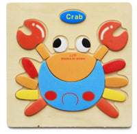 3D Wooden Children Interesting Puzzle Toys With Animals and Cars Exellent Puzzles Intelligence Kids Early Educational Toys For Children - BIG FRENCHIES