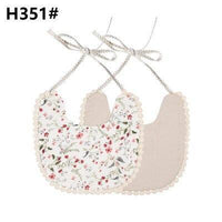Handmade Luxury Floral Baby Bib Accessories Burp Cloths Newborn Baby Boy Girl Kids Cartoon Bibs 100% Cotton Linen Waterproof Saliva Bib For Kids - BIG FRENCHIES