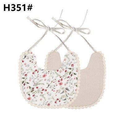 Handmade Luxury Floral Baby Bib Accessories Burp Cloths Newborn Baby Boy Girl Kids Cartoon Bibs 100% Cotton Linen Waterproof Saliva Bib For Kids - BIG FRENCHIES