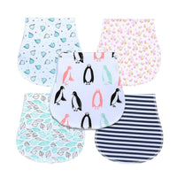 New Baby 100% Cotton Three Layers Waterproof Lightweight Natural Burp Curved Bibs For Baby Accessories - BIG FRENCHIES