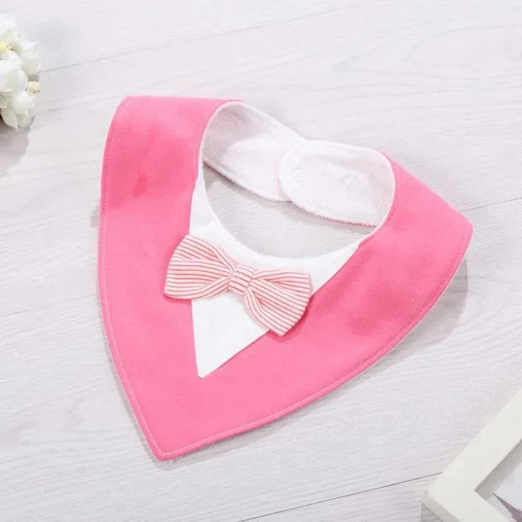 Infant Kids Bibs For Boy/Girls Newborn Feeding Waterproof Toddlers Soft Bow Burp Tie Scarf For Children - BIG FRENCHIES