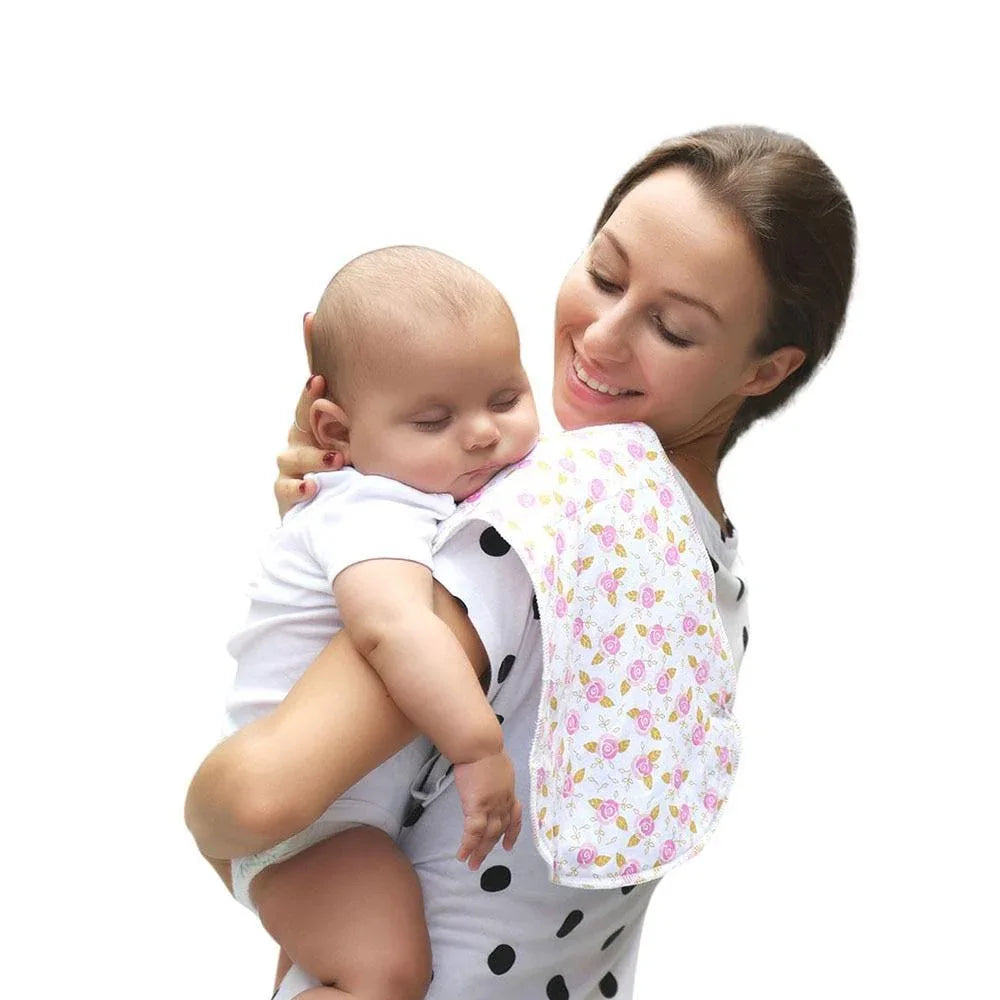 New Baby 100% Cotton Three Layers Waterproof Lightweight Natural Burp Curved Bibs For Baby Accessories - BIG FRENCHIES