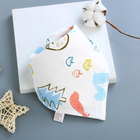 Cotton Cartoon Bandana Feeding Saliva Towel Waterproof Bibs For Baby Burp Accessory Adjustable Button Durable Baby Towels - BIG FRENCHIES