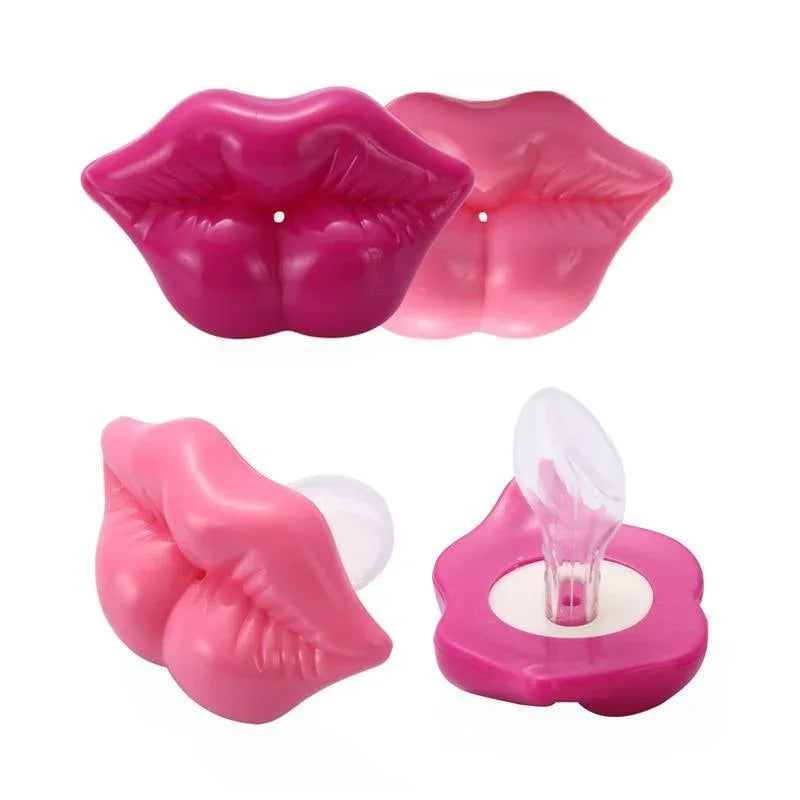 Silicone Baby Lip Pacifier Kiss Pink Rose Red Lip Shape Teeth Soothers Funny Baby Pacifiers For Baby and For Kids - BIG FRENCHIES