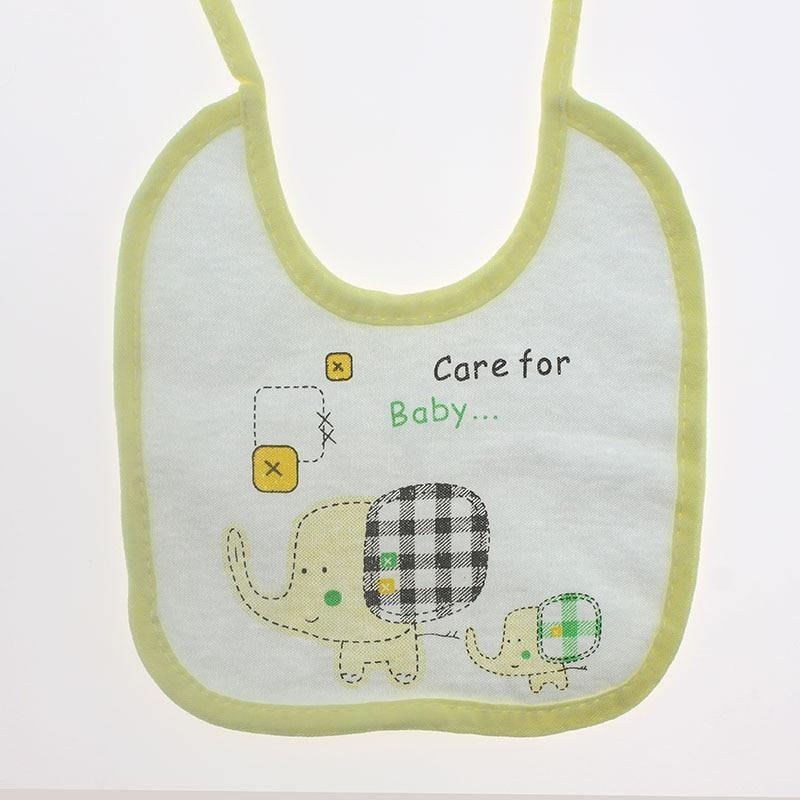 Soft Newborn Cotton Elephant Feeding Burp Cloth Waterproof Infant Animal Double Layer Bandana Feeding Bib For Kids - BIG FRENCHIES