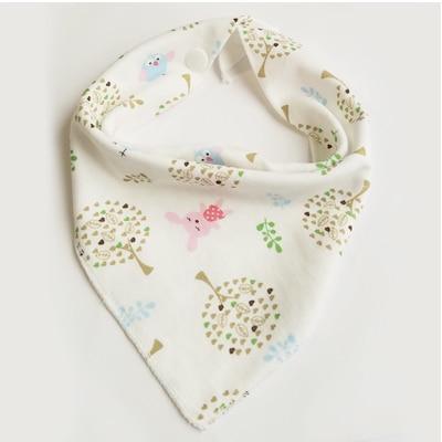 Cute Breathable Bibs Baby Feeding Cartoon Printing Super Absorbent Triangle Scarf Bib Cotton For Newborn Infant Girls And Boys - BIG FRENCHIES