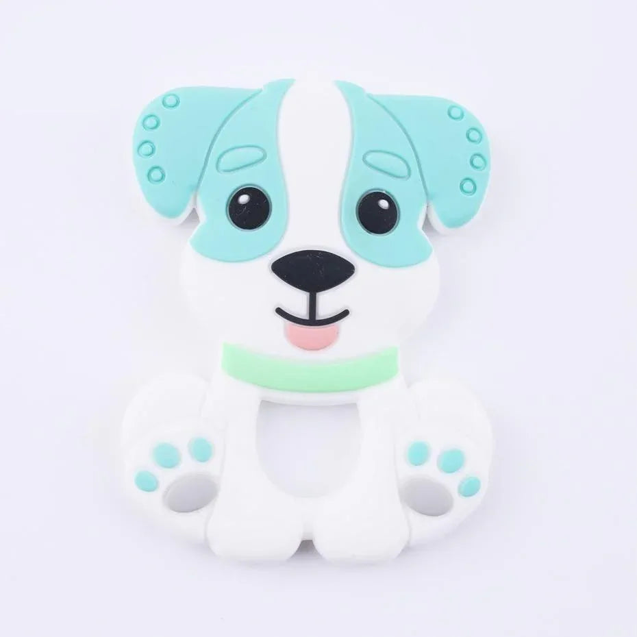 BPA Free Food Grade Silicone Teethers Cartoon Animals Shape Pacifier Clips, Accessories Baby Teething 1pc - BIG FRENCHIES