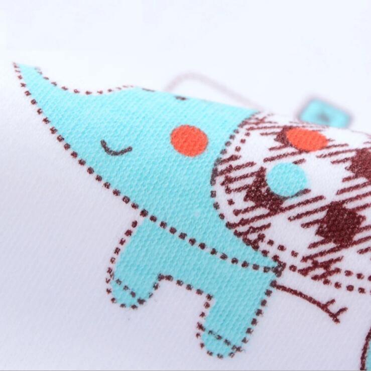 Soft Newborn Cotton Elephant Feeding Burp Cloth Waterproof Infant Animal Double Layer Bandana Feeding Bib For Kids - BIG FRENCHIES