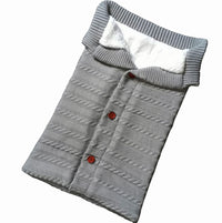 Handmade Wool Warm Baby Blanket Soft Baby Sleeping Bag Cotton Knitting Envelope Newborn Swadding Wrap Stroller blankets Gift for Shower - BIG FRENCHIES