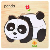 3D Wooden Children Interesting Puzzle Toys With Animals and Cars Exellent Puzzles Intelligence Kids Early Educational Toys For Children - BIG FRENCHIES