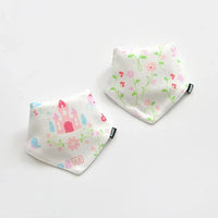 2 Pcs Baby Bibs Bandana Cotton Double Layers Drool Bib For Boys And Girls Triangle Bibs Infant Towel - BIG FRENCHIES