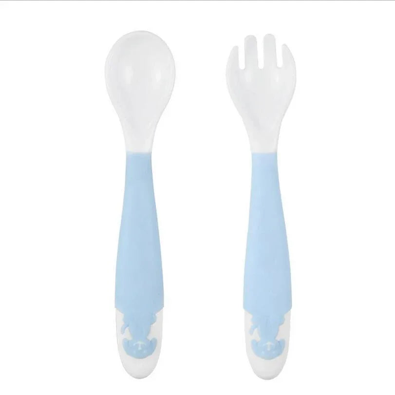 Baby Spoons and Forks set Tableware Gadget Boon Children Flatware Feeding Forks Infant Cutlery Spoon For Baby Kid Utensils Spoon Forks - BIG FRENCHIES
